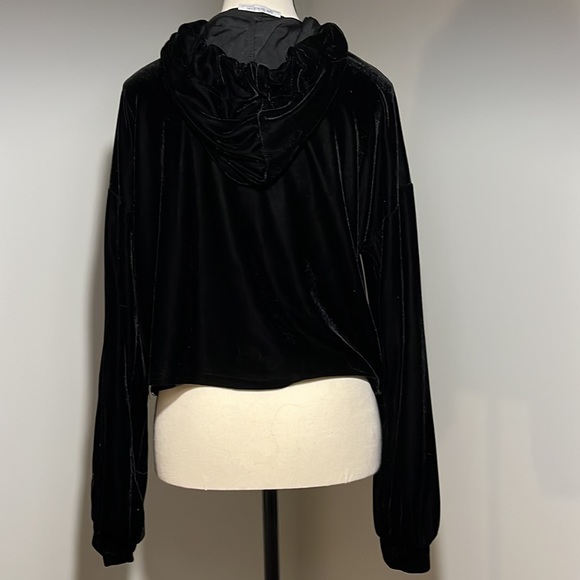 ZARA  Velvet hoodie - Picture 2 of 7